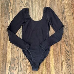 American Apparel Long Sleeve No-Snap Bodysuit, M